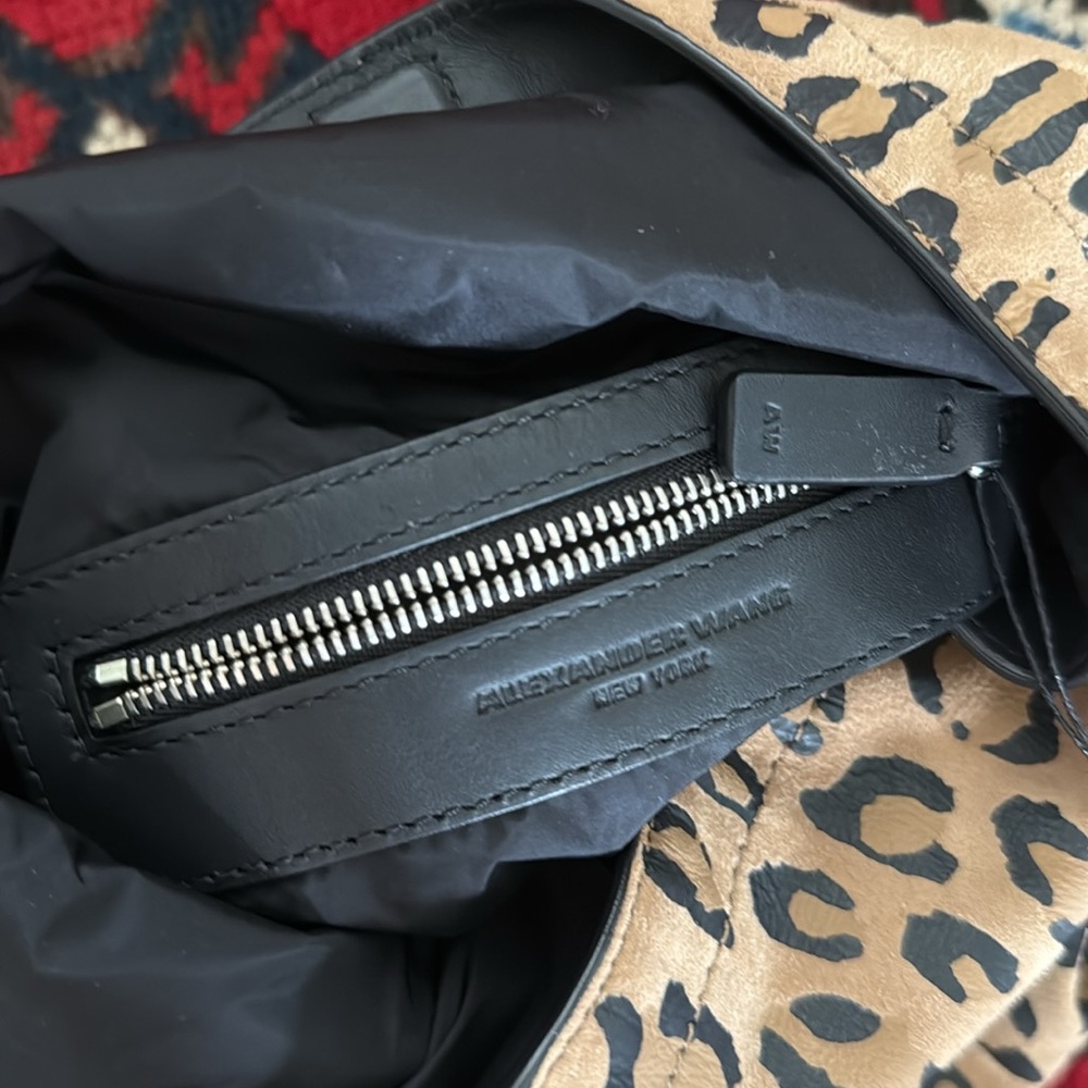 ALEXANDER WANG ATTICA BUCKET BAG CHAIN LEOPARD NWT - Picture 8 of 8